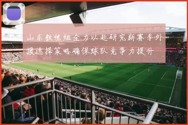 山东教练组全力以赴研究新赛季外援选择策略确保球队竞争力提升